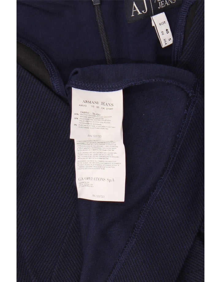 Damska sukienka płaszczowa z długim rękawem Armani Jeans EU 40 Średni granatowy wiskoza