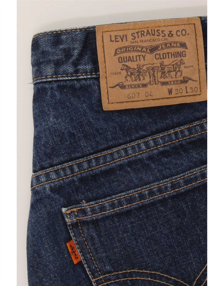 Męskie jeansy Levi's 607 Bootcut W30 L30 granatowe
