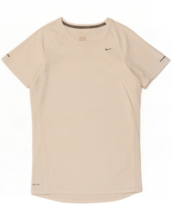 Damska koszulka Nike Dri Fit Top UK 14 Large Biała Poliester