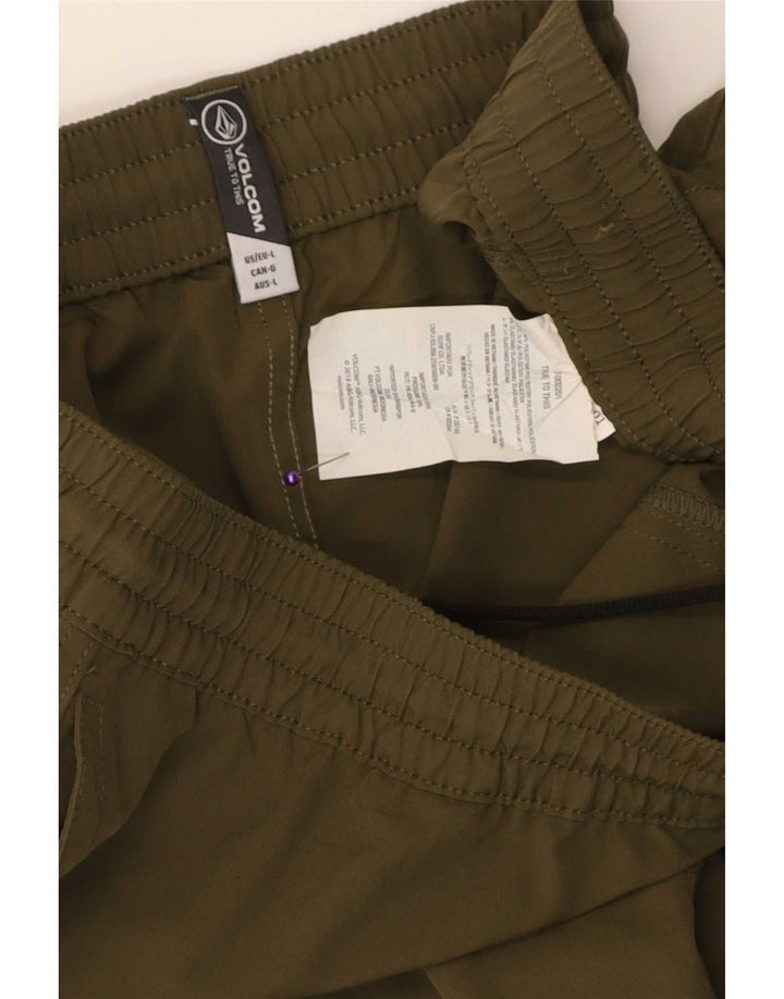 Męskie spodenki kąpielowe Volcom, duże, khaki, poliester