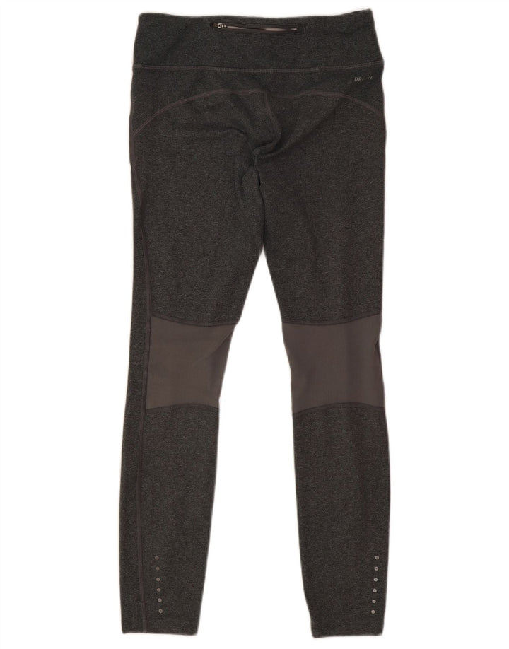 Damskie legginsy Nike Dri Fit UK 8, małe, szare, poliestrowe