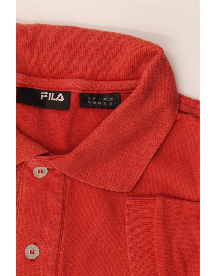 FILA Mens Polo Shirt Small Red Vintage Fila and Second-Hand Fila from Messina Hembry 