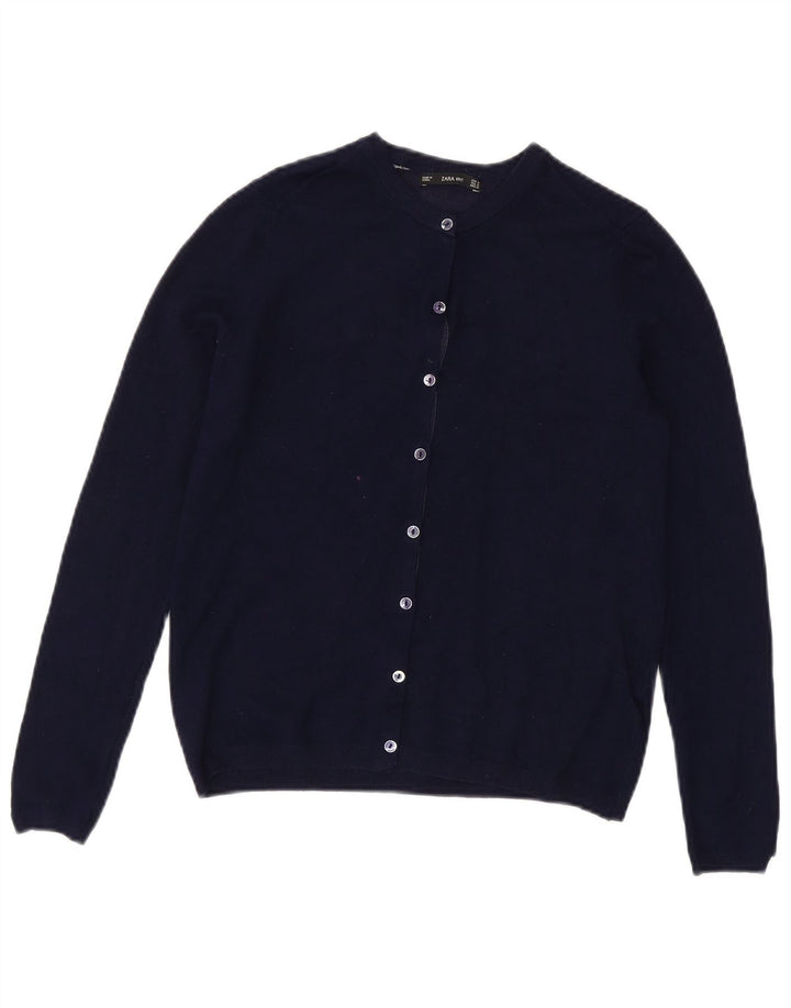 Sweter damski ZARA rozpinany UK 12 średni granatowy