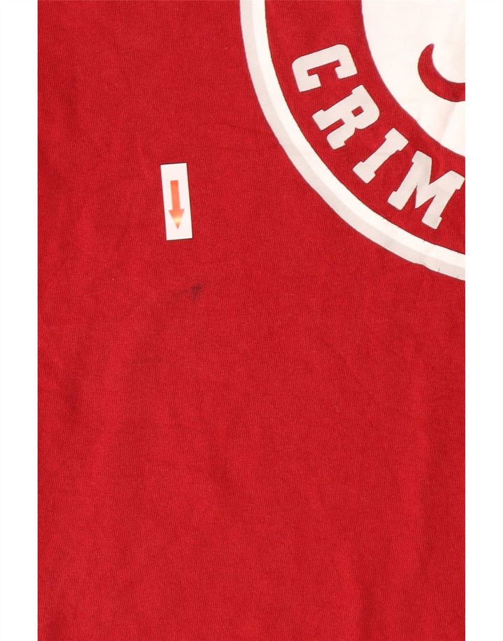 Męski T-shirt Champion z grafiką, duży, czerwony, bawełniany