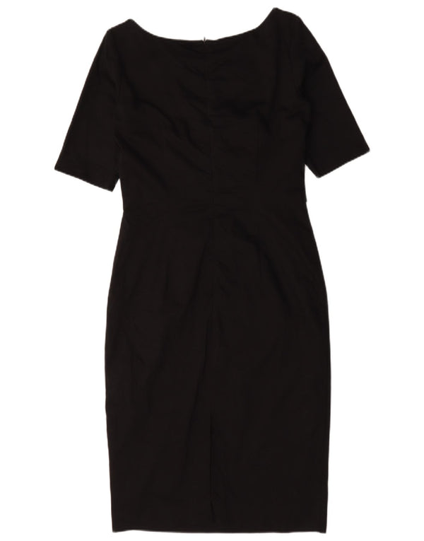 Damska sukienka płaszczowa Oasis UK 12, średnia czarna bawełna