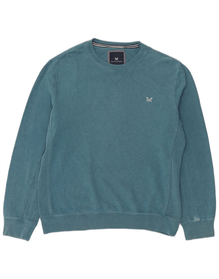 Crew Clothing Męska bluza z kapturem XL Niebieska bawełna