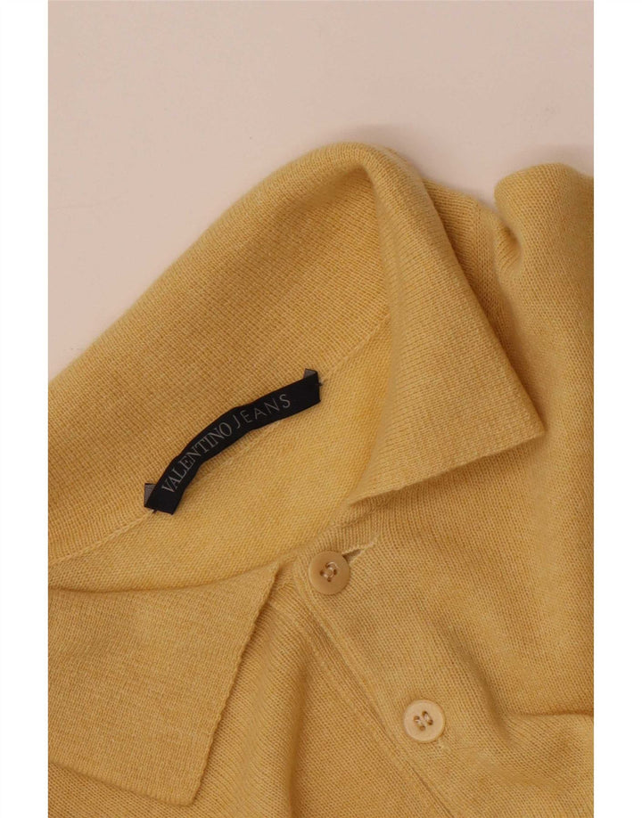Męski sweter polo Valentino, średniożółty