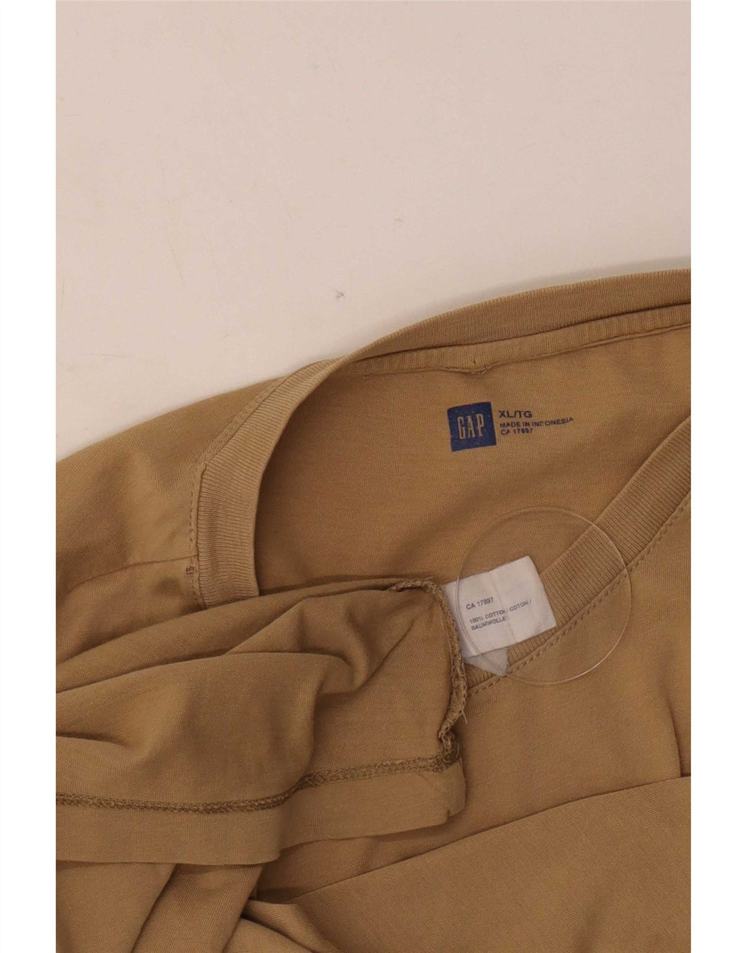 Męska koszulka t-shirt Gap XL, brązowa, bawełniana