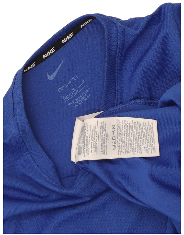 T-shirt chłopięcy Nike Dri Fit, 10-11 lat, średni niebieski poliester