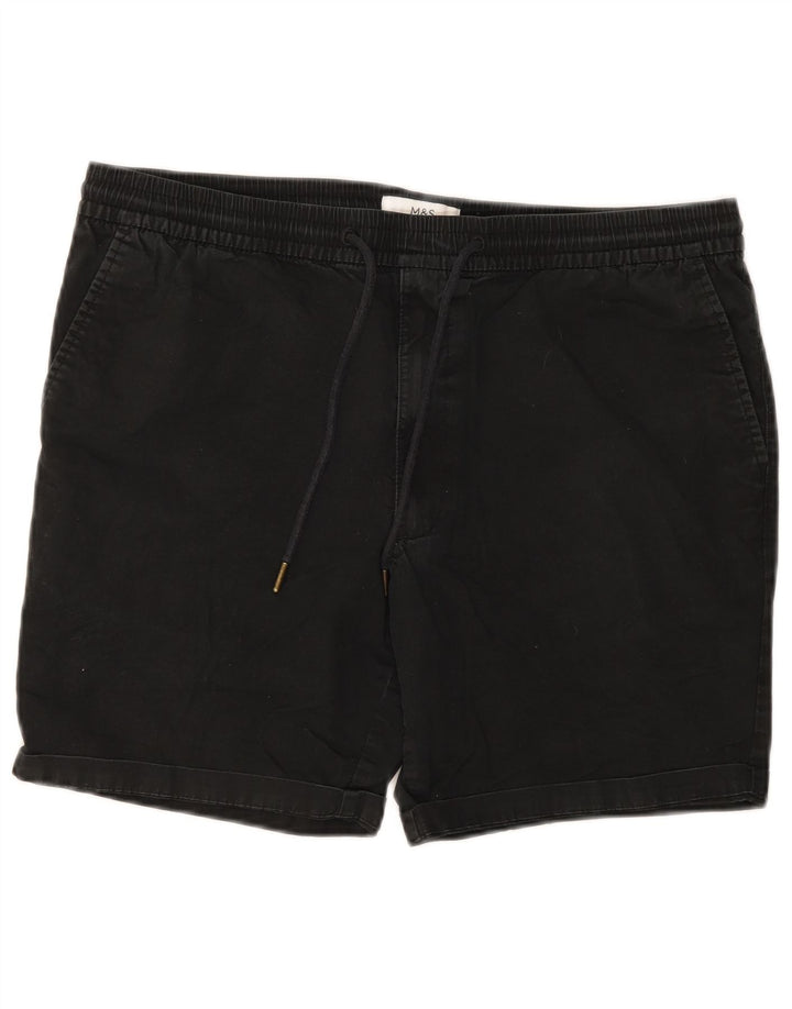 Męskie spodenki Chino Marks & Spencer, duże, W34, czarne, bawełniane