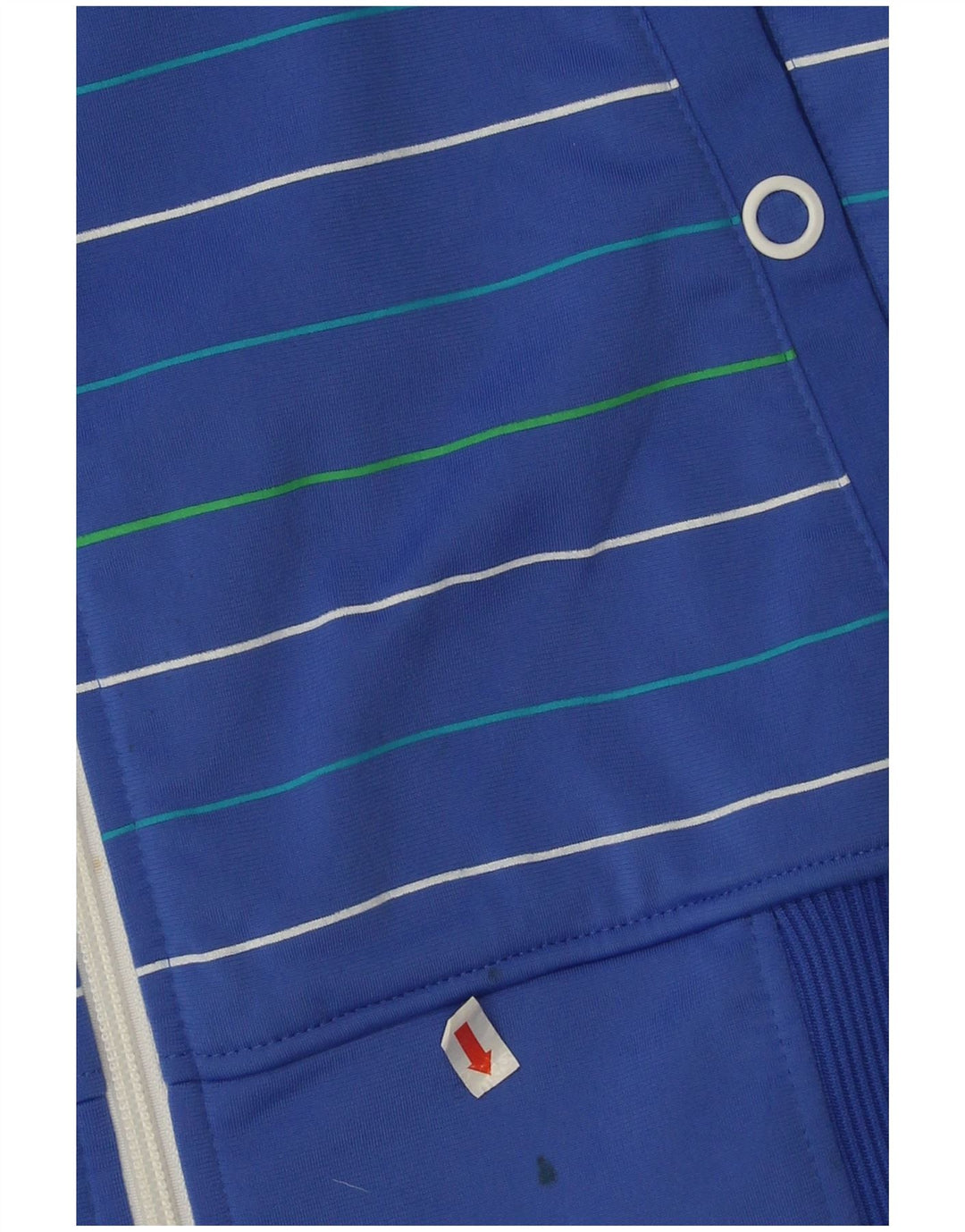 Adidas Męska bluza dresowa z poliestru w średnie niebieskie paski