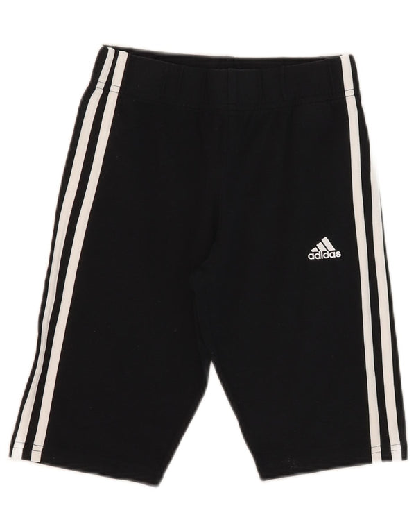 Adidas Dziewczęce Bermudy Sportowe Spodenki 13-14 Lat Czarne Bawełniane