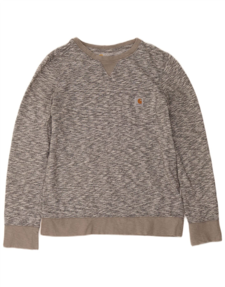 Damska bluza Carhartt US 4/6, mała, szara, nakrapiana bawełna