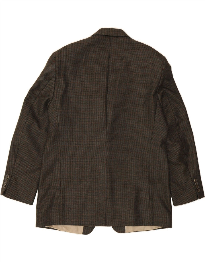IZOD Mens 2 Button Blazer Jacket UK 38 Medium Grey New Wool Vintage Izod and Second-Hand Izod from Messina Hembry 