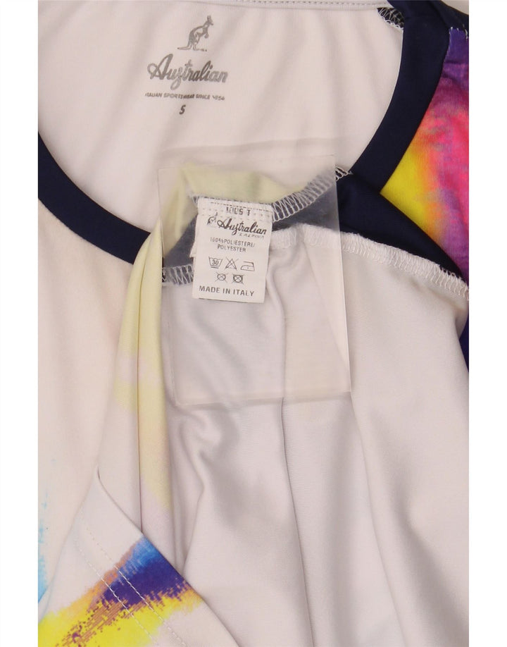 AUSTRALIAN L'ALPINA Męski T-shirt Top, mały, wielokolorowy poliester typu tie-dye