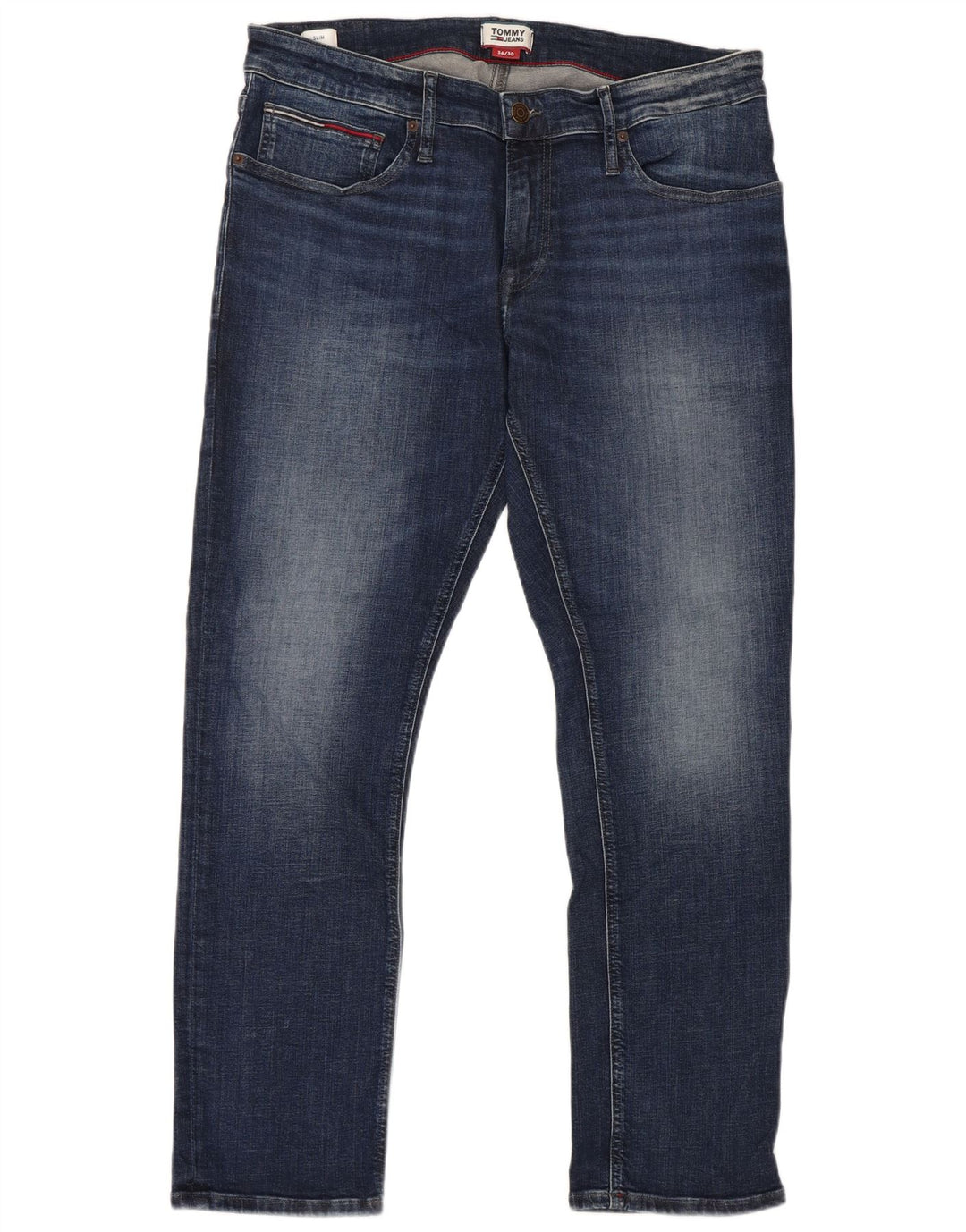 Męskie jeansy slim fit Tommy Hilfiger W36 L30 Niebieskie bawełniane