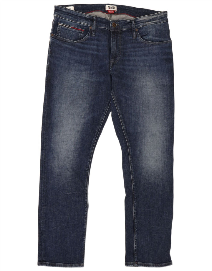 Męskie jeansy slim fit Tommy Hilfiger W36 L30 Niebieskie bawełniane