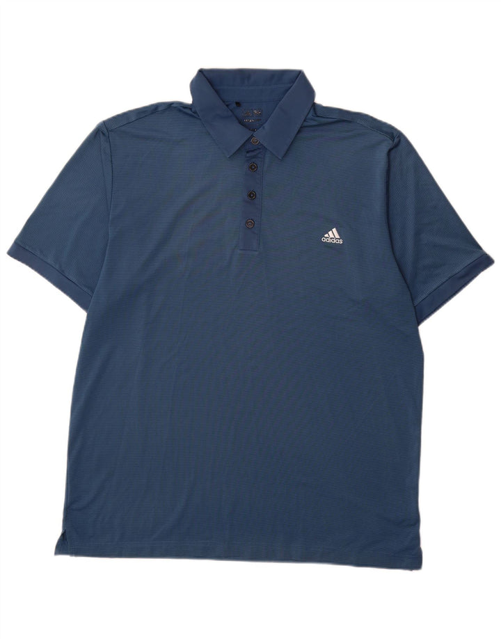 Męska koszulka polo Adidas Climalite XL w kolorze niebieskim z poliestru