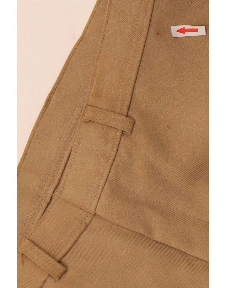 Męskie proste spodnie garniturowe Levi's W36 L32 Beżowy poliester