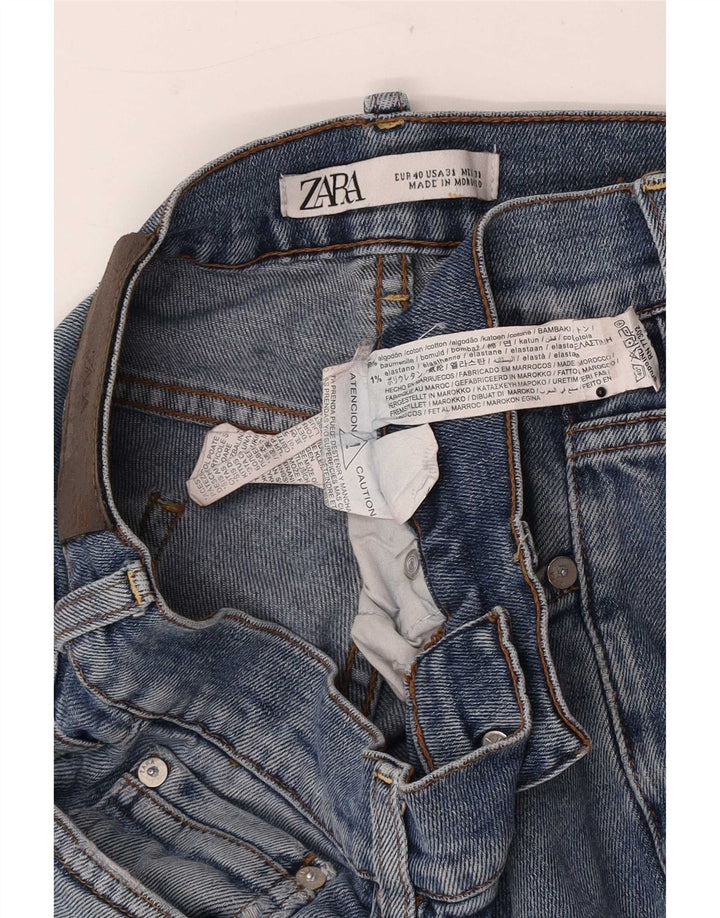 Męskie jeansy slim fit Zara, średnie W31 L29, niebieska bawełna