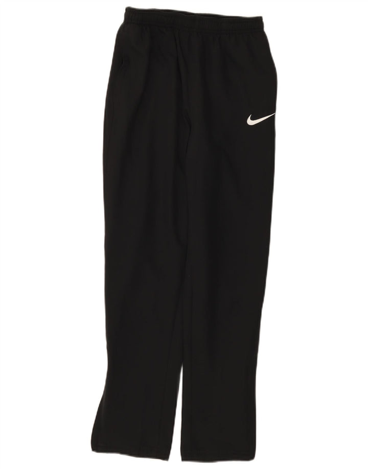 Chłopięce spodnie wiatrówkowe Nike Dri Fit na 12-13 lat, duże, czarne, poliestrowe