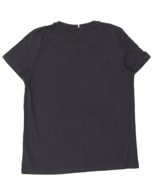 Damska koszulka z grafiką Tommy Hilfiger Top UK 6 XS, granatowa, bawełniana