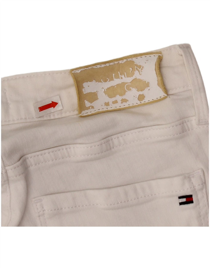 Damskie dżinsy rurki Tommy Hilfiger Como W28 L27 Biała bawełna