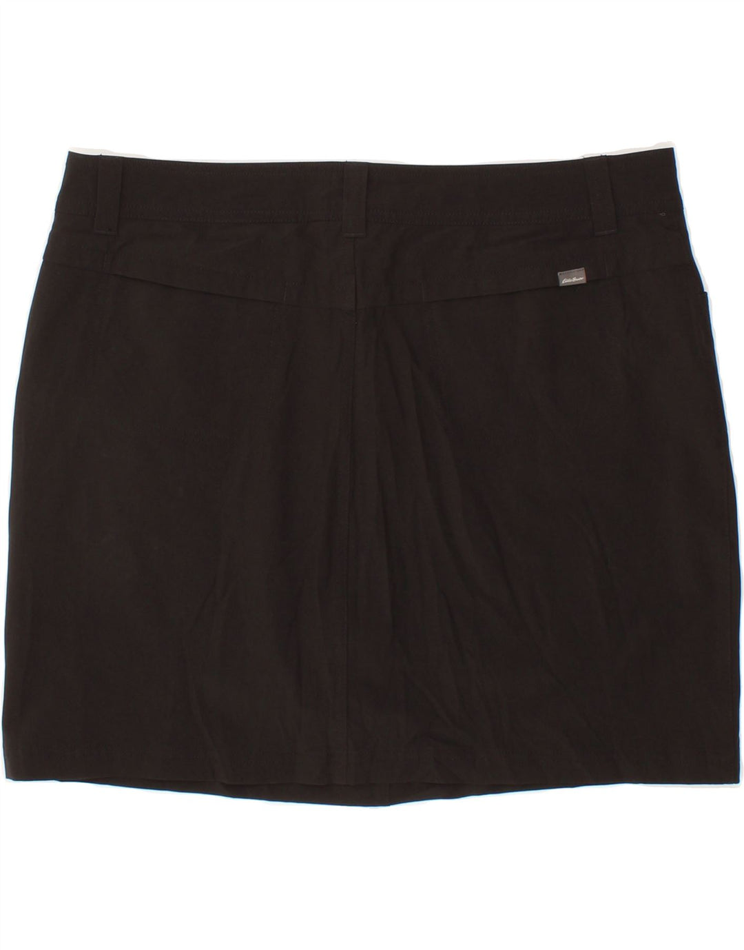 EDDIE BAUER Womens Mini Skirt US 16 2XL W38 Black Polyester Vintage Eddie Bauer and Second-Hand Eddie Bauer from Messina Hembry 