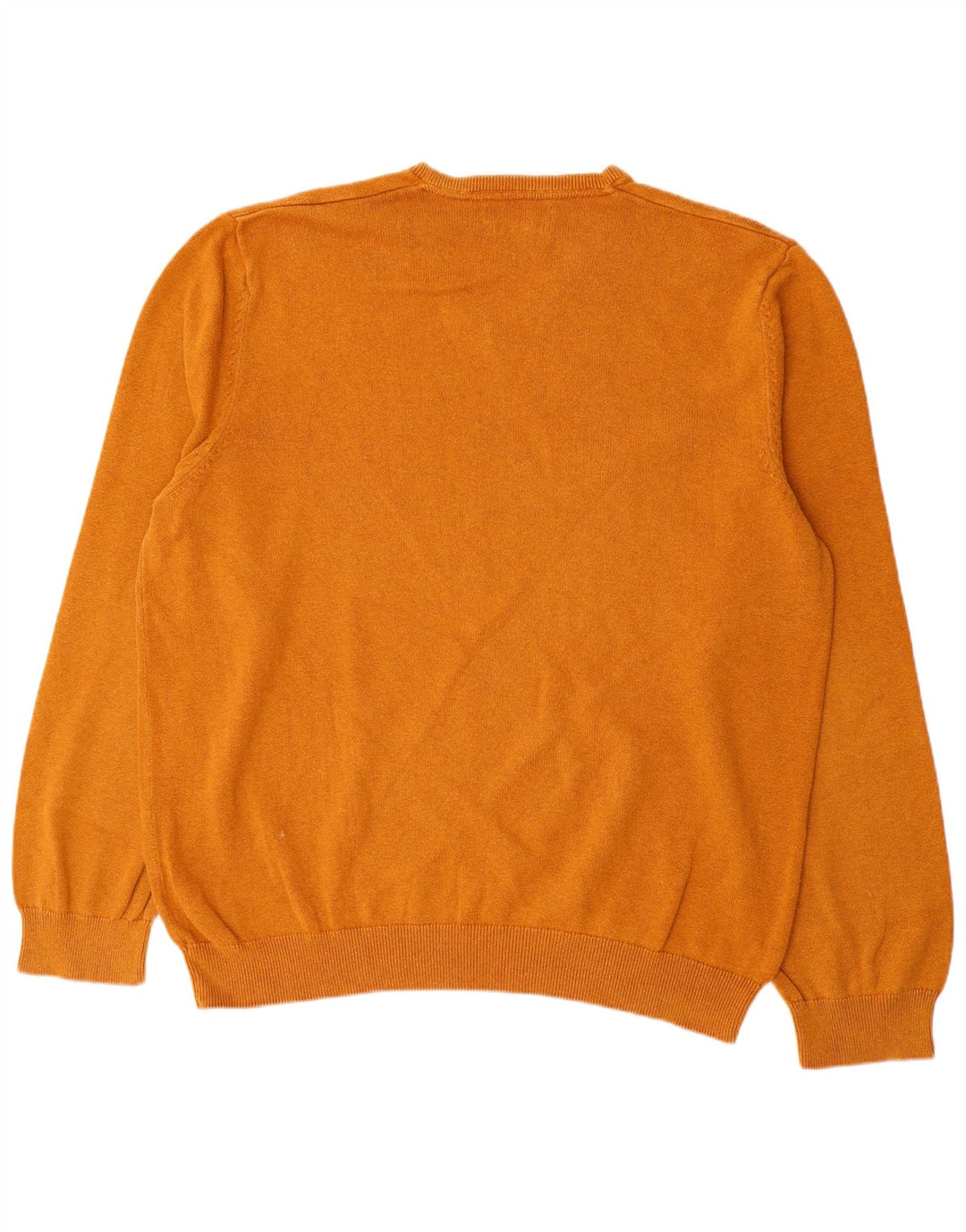 Marks & Spencer Męski sweter z dekoltem w kształcie litery V, 2XL, brązowy, bawełniany