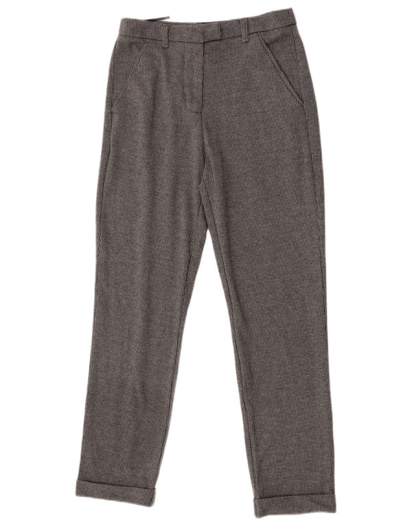 Damskie spodnie na co dzień z wysokim stanem White Stuff UK 10 Small W26 L28 Szare