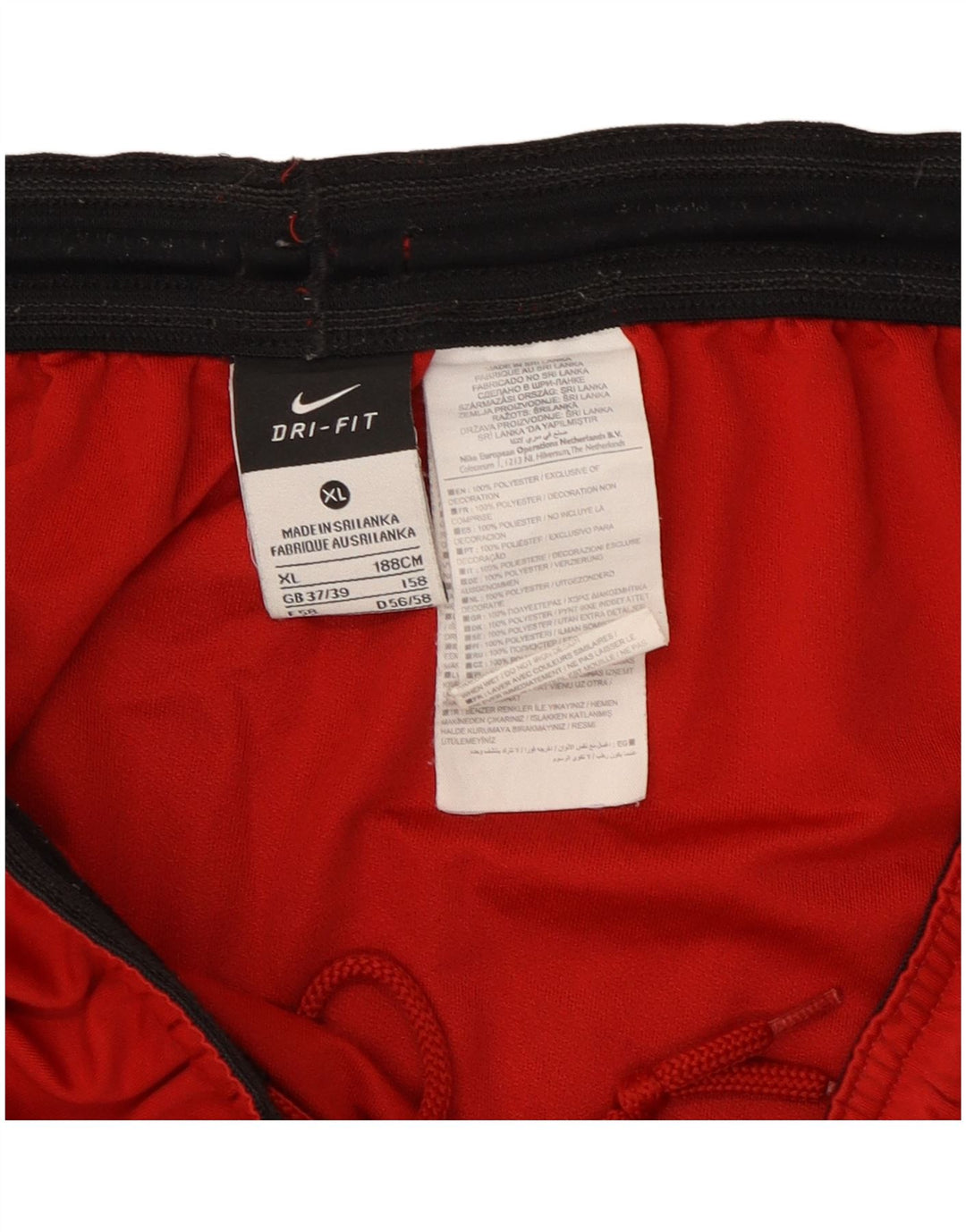 Męskie spodenki sportowe Nike Dri Fit XL, poliester w kolorze czerwonym
