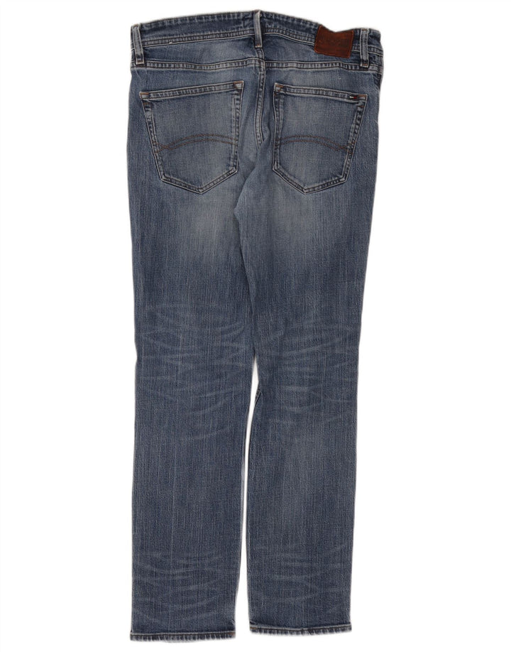 Damskie jeansy proste TOMMY HILFIGER W32 L30 niebieskie
