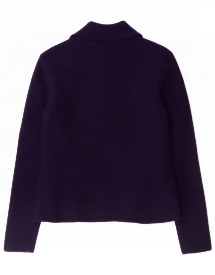 Marynarka damska Zara UK 14 Medium Navy Blue Wool