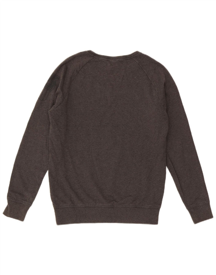 Męski sweter z grafiką Nike, średnioszary, bawełniany
