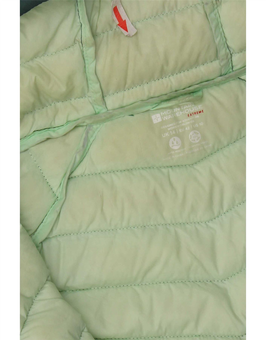 Damska ocieplana kurtka z kapturem Mountain Warehouse UK 14, średni zielony nylon