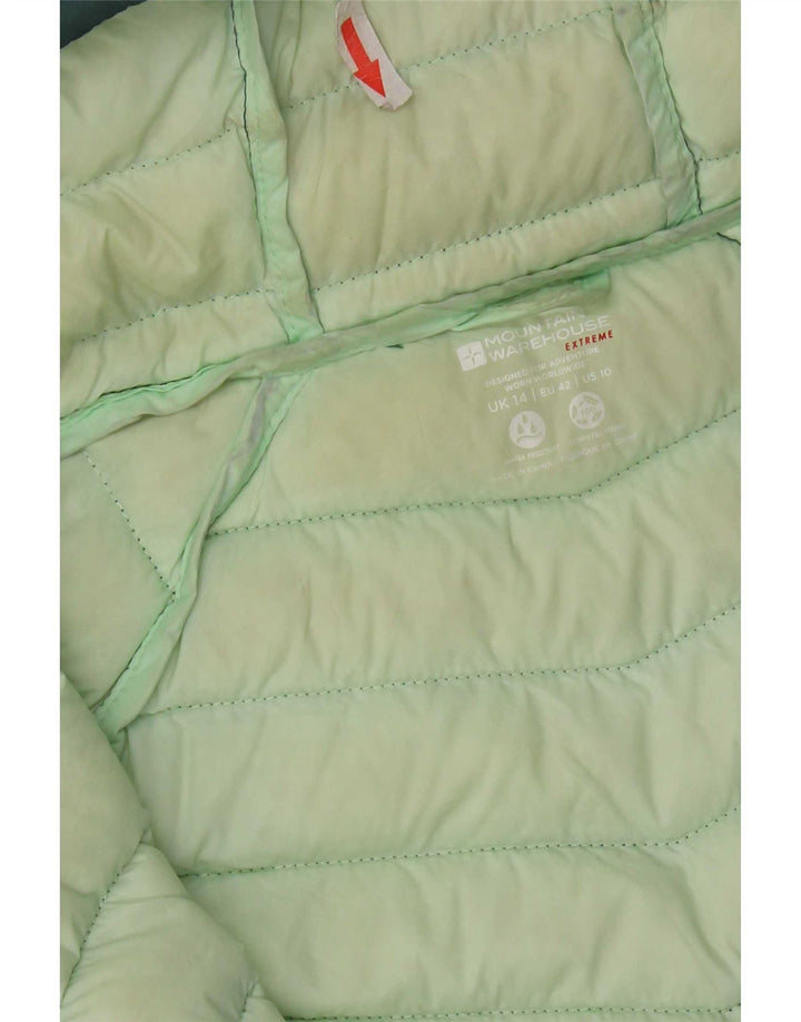 Damska ocieplana kurtka z kapturem Mountain Warehouse UK 14, średni zielony nylon