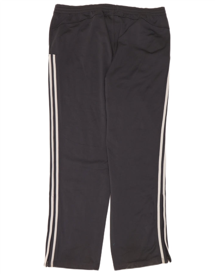 Męskie spodnie dresowe Adidas 2XL Granatowy poliester z blokami kolorów