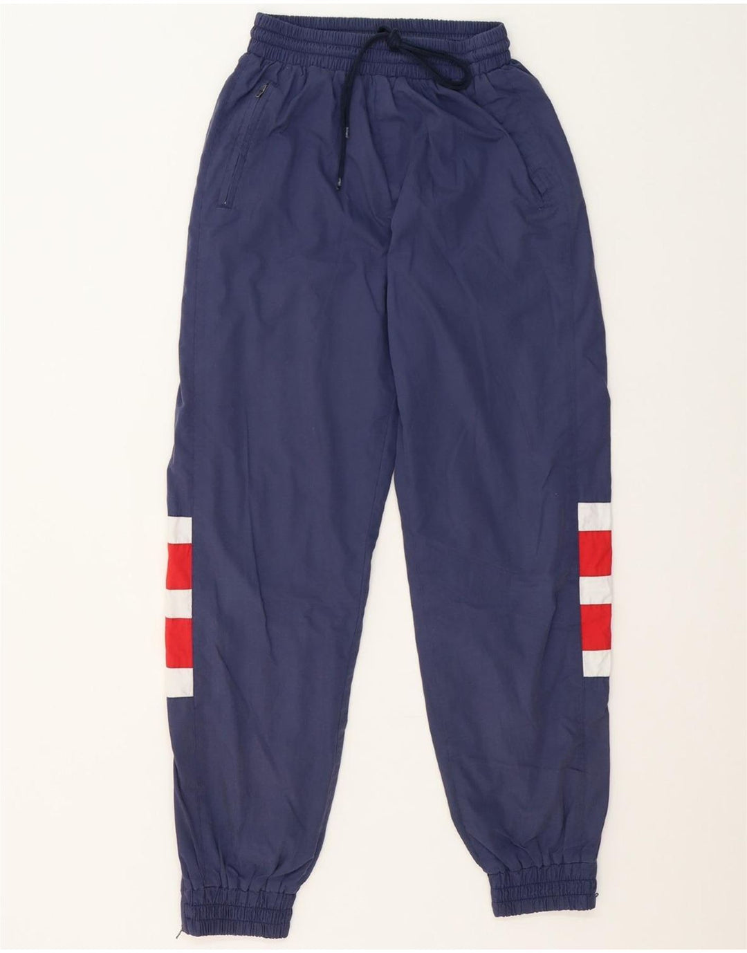 HUMMEL Mens Tracksuit Trousers Joggers Small  Blue Colourblock Polyester Vintage Hummel and Second-Hand Hummel from Messina Hembry 