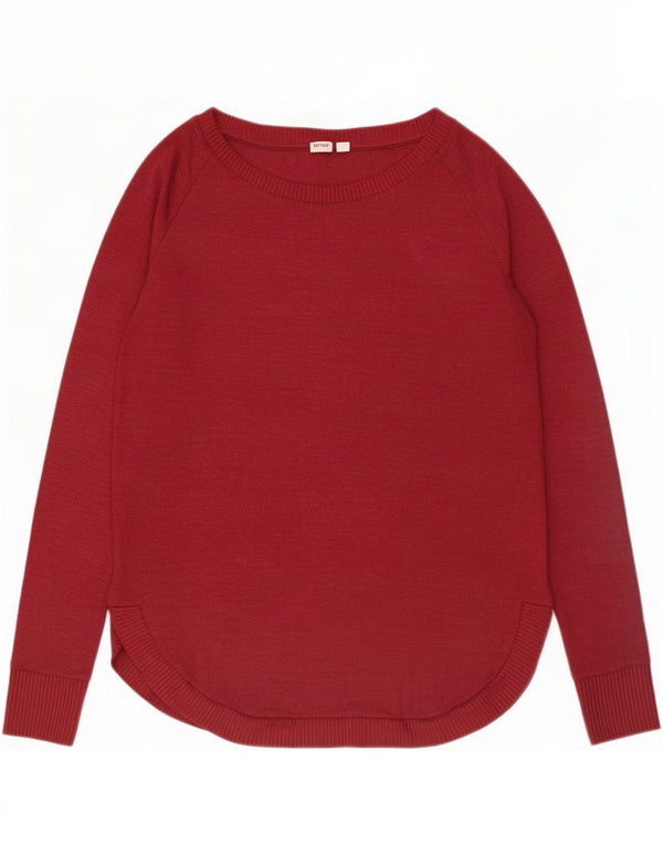 Damski top oversize Gap z długim rękawem, UK 6 XS, burgundowy