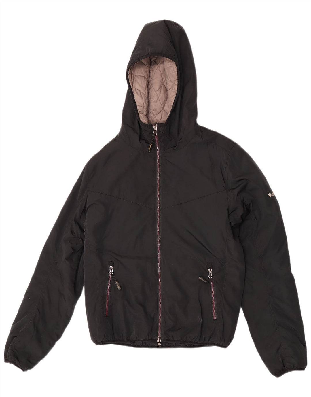 Męska wyściełana kurtka z kapturem i kapturem Refrigue UK 36, mały, czarny poliester