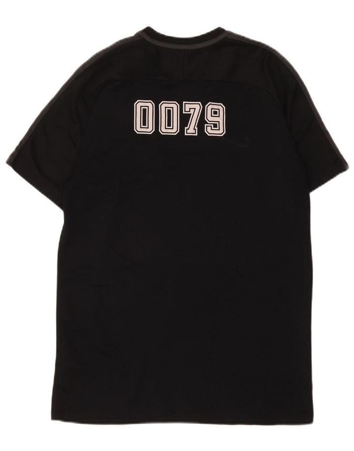Męski T-shirt z grafiką Nike Dri Fit, średni czarny poliester