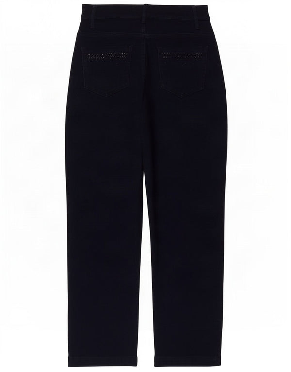 Marks & Spencer Damskie proste dżinsy UK 12 Medium W30 L28 Granatowa bawełna