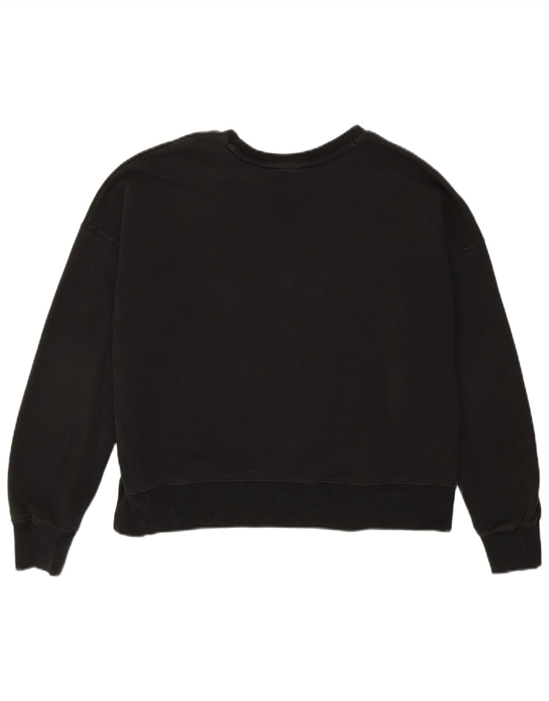 Damska bluza Puma Oversize Crop Graphic Jumper UK 6 XS Czarna bawełna