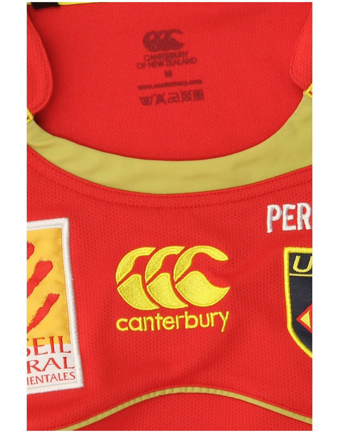 Męska koszulka z grafiką Canterbury Top w kolorze średnio czerwonym