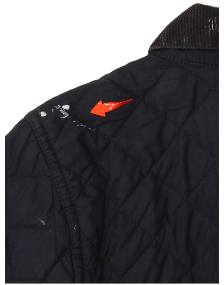 RALPH LAUREN Dziewczęca pikowana kurtka 8-9 lat, średni granatowy, poliester