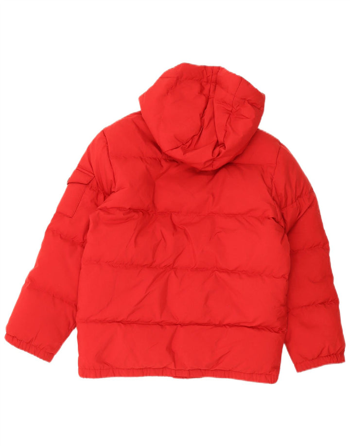 Chłopięca wyściełana kurtka z kapturem Polo Ralph Lauren 10-11 lat, średnia czerwona