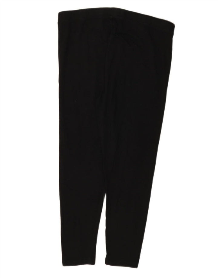 Marks & Spencer Damskie legginsy Crop UK 16, duże, czarne, bawełniane