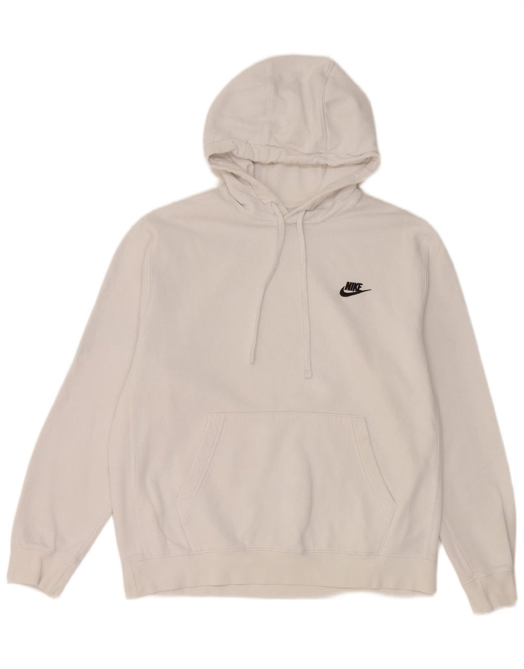 Męska bluza z kapturem Nike, średnia, biała, bawełniana
