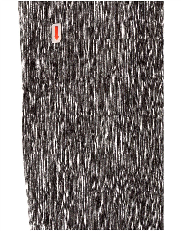 Damskie spodnie Capri z szeroką nogawką ZARA XS W24 L20 Srebrny poliester