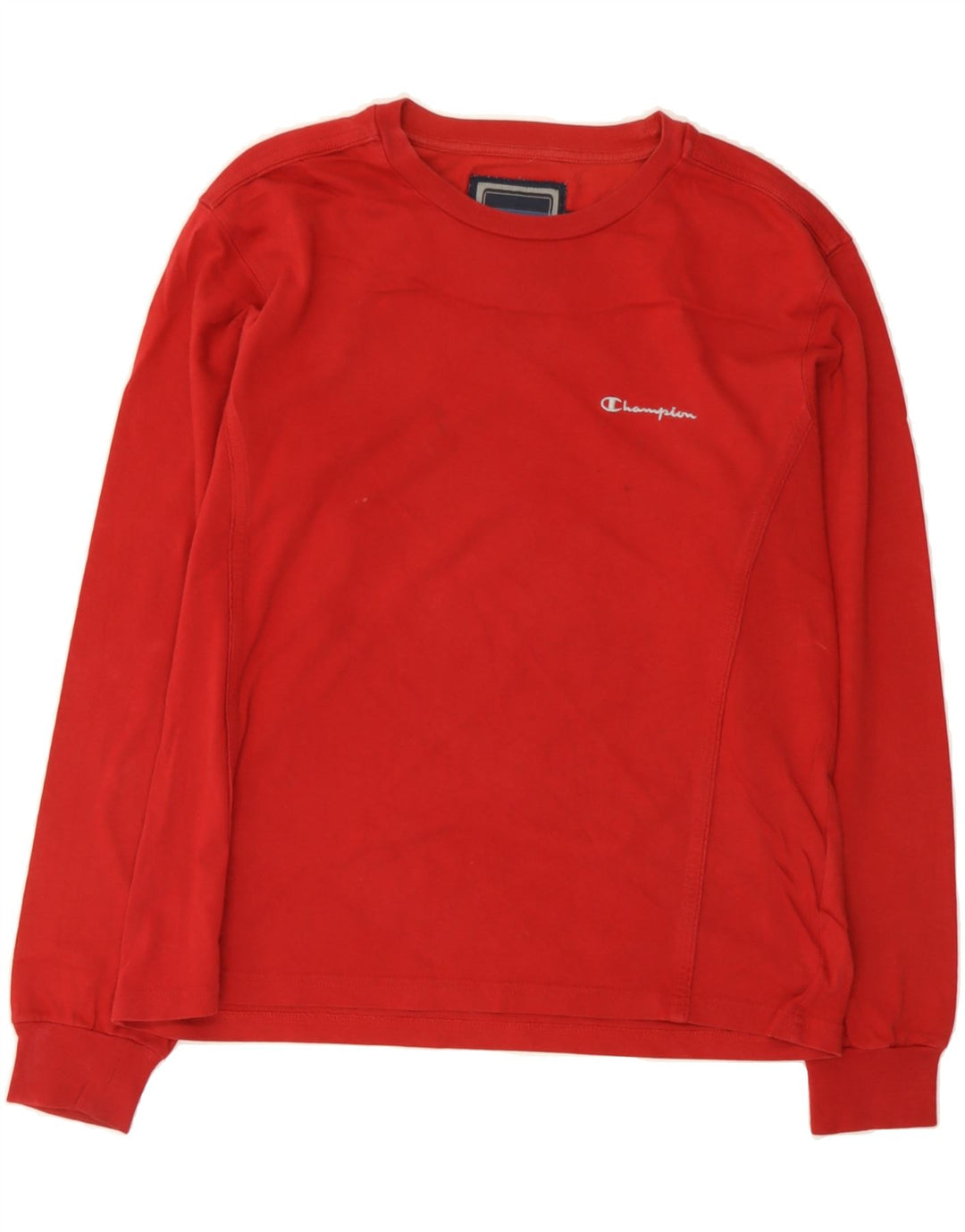 CHAMPION Mens Top Long Sleeve Small Red Cotton Vintage Champion and Second-Hand Champion from Messina Hembry 